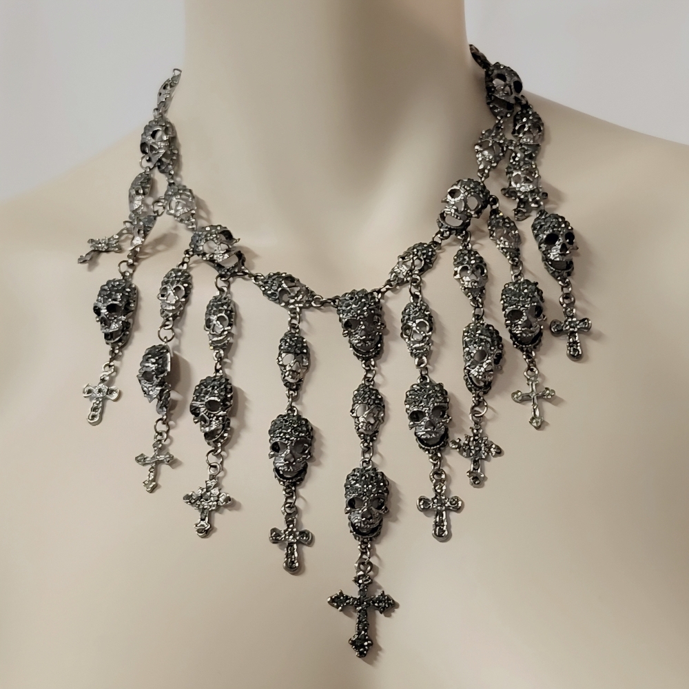 Skull  & Cross Necklace